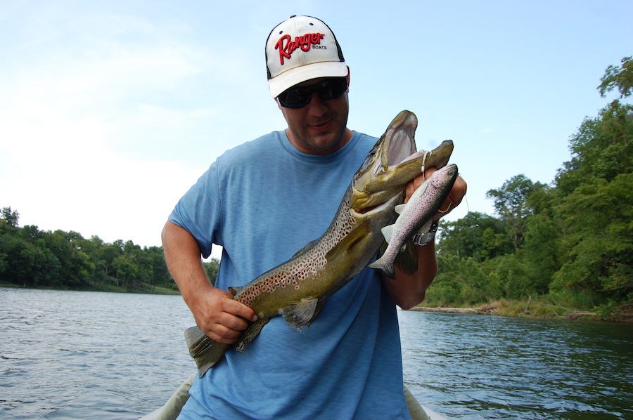 Trophy Brown Trout Fishing with Swimbaits on the White River, Arkansas